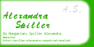 alexandra spiller business card